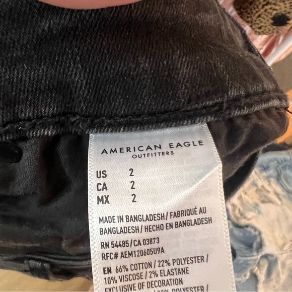 American Eagle Hi-Rise Shortie Denim Shorts - Picture 5 of 7